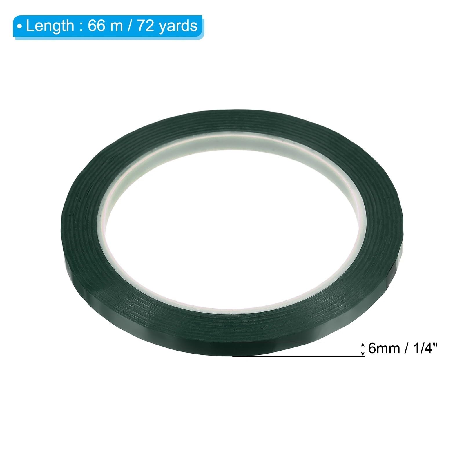 Lot de 18 bandes adhésives pour tableau blanc - 3 mm - 6 mm - Noir - 6 mm