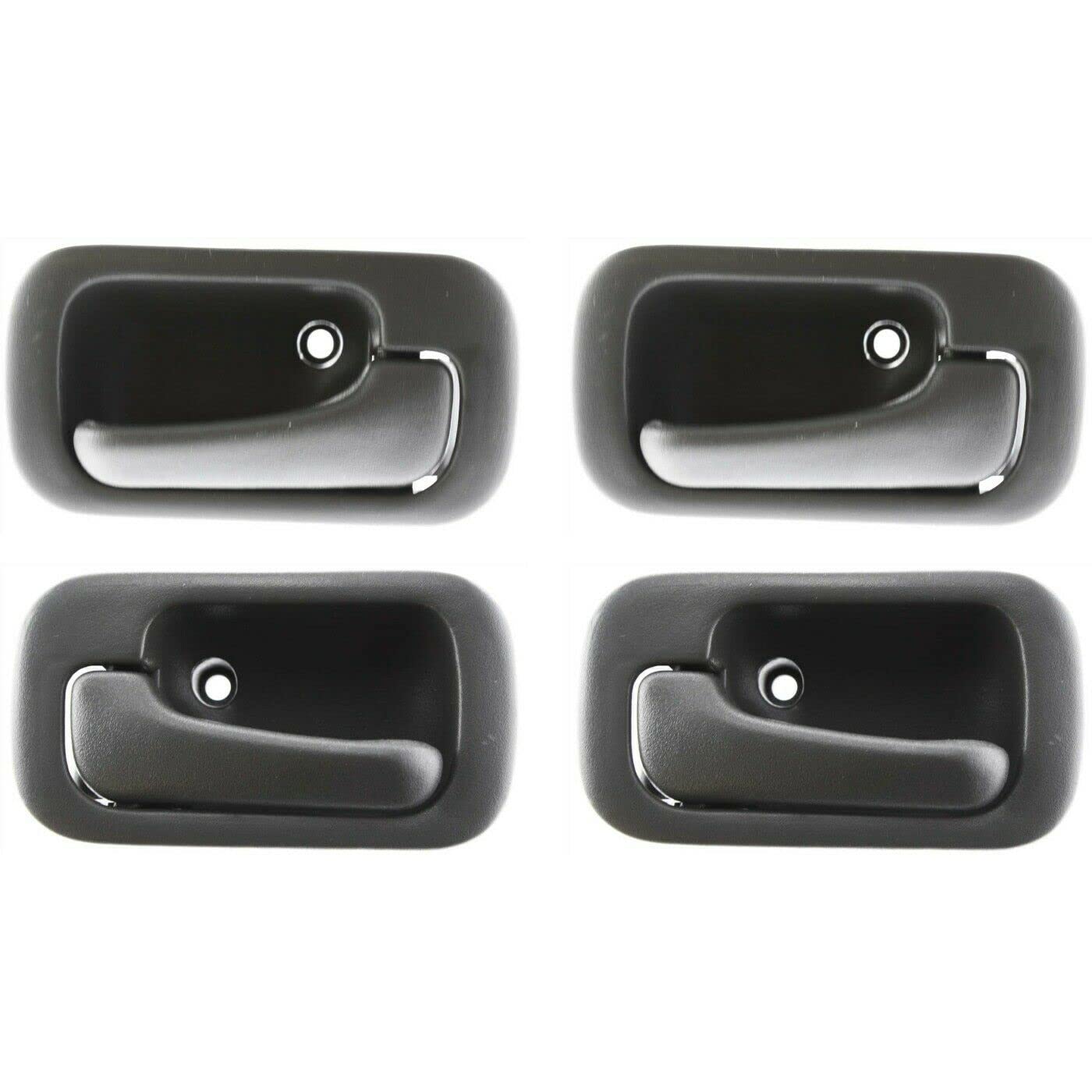 BURANIFUSION Interior Door Handle For 1992-1995 Honda Civic Sedan Set of 4 Front and Rear,Simple Installation,Fast delivery,Free Return and Exchange