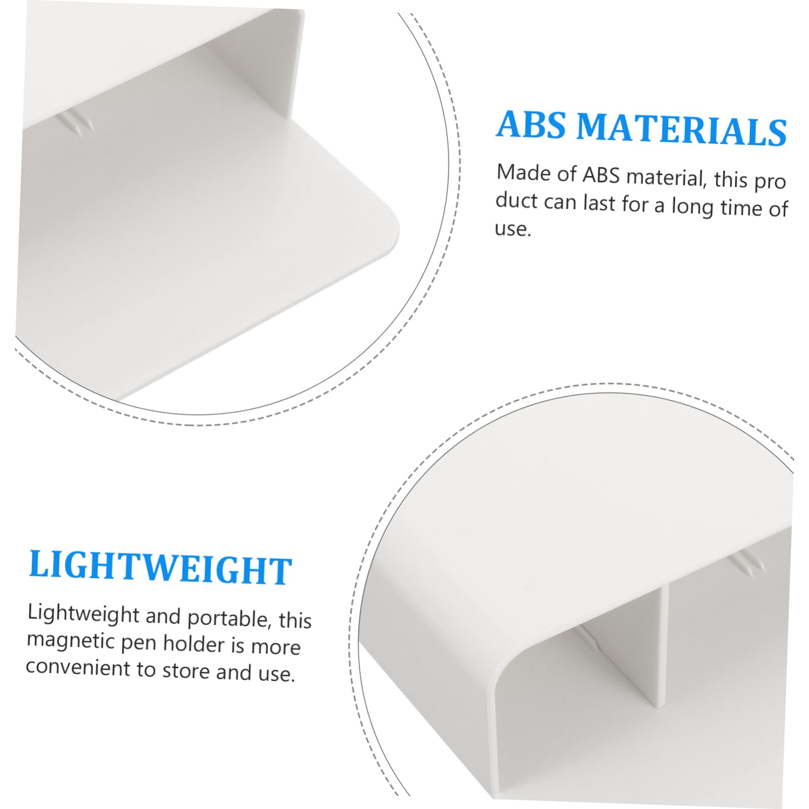 Artibetter 3 Pezzi Portapenne Magnetico per Lavagna Organizer Scrivania Bianco Multifunzionale per Cancelleria Resistente e per Ufficio e Casa
