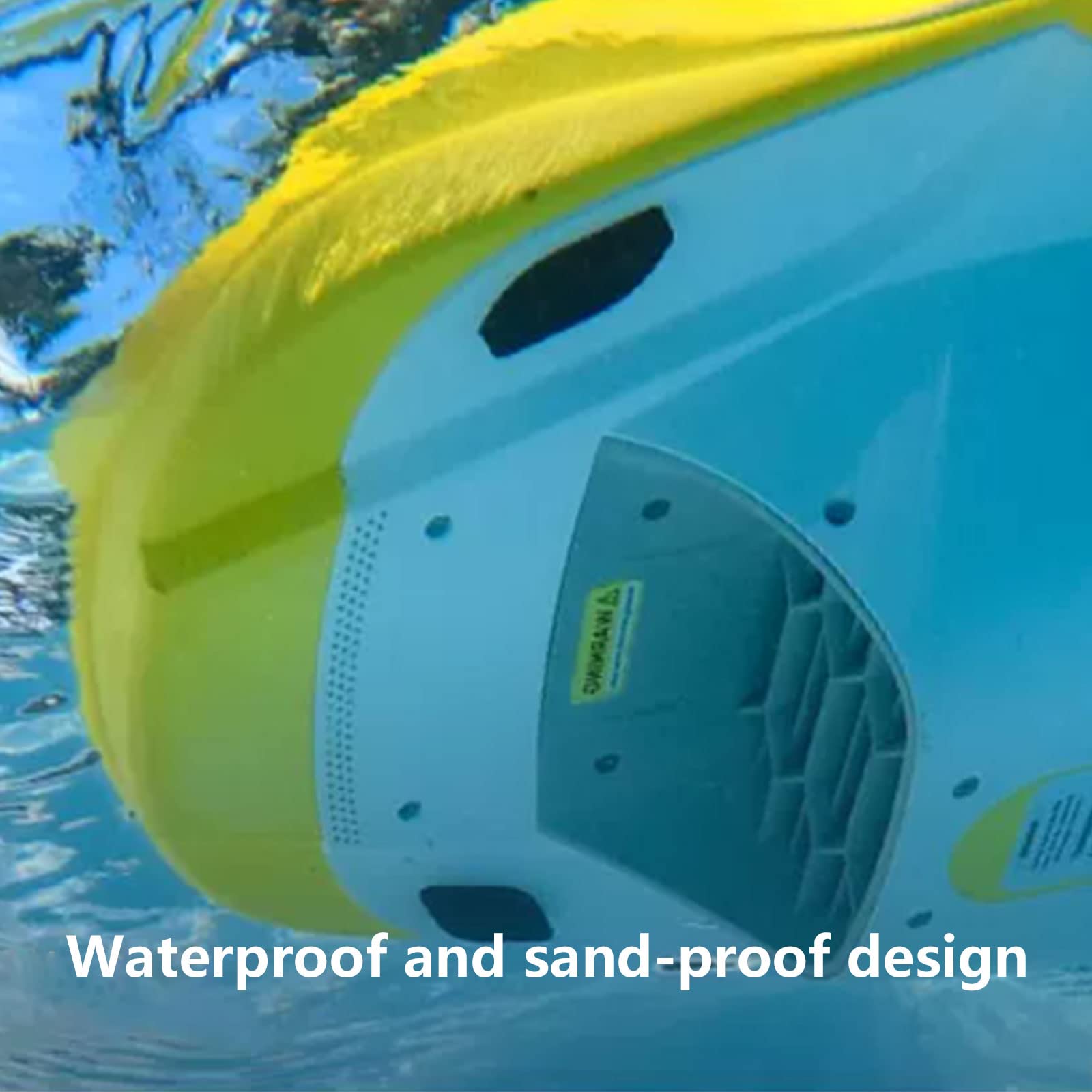 PEIXEN Scooter d'Acqua Portatile, Scooter Elettrico per Immersione Subacquea, Booster di Nuoto con Batteria per Piscina per Sport Acquatici E Immersioni Snorkeling E Avventura Marina Yellow