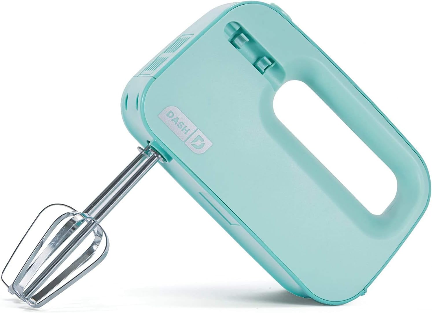 Dash Smart Store Compact Hand Mixer Electric for Whipping + Mixing Cookies, Brownies, Cakes, Dough, Batters, Meringues & More, 3 speed, Aqua