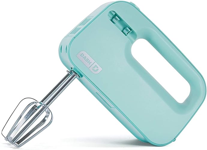 Dash SmartStore™ Compact Hand Mixer Electric for Whipping + Mixing Cookies, Brownies, Cakes, Dough, Batters, Meringues & More, 3 Speed, 150-Watt - Aqua - Aqua - Hand Mixer