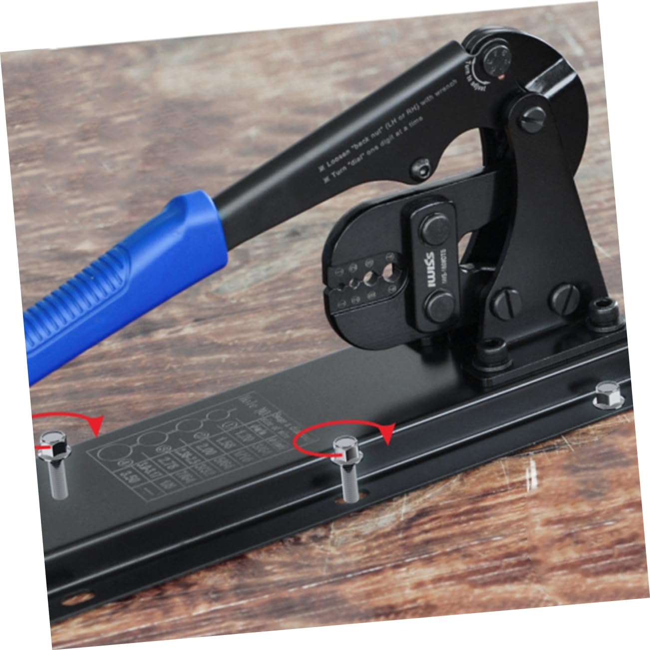 Alicates para Cables de Acero en Forma de 8, Crimpadora | Acero al Carbono, Alta Dureza y Resistencia al Desgaste, para Cables de Acero y Correas de Perro