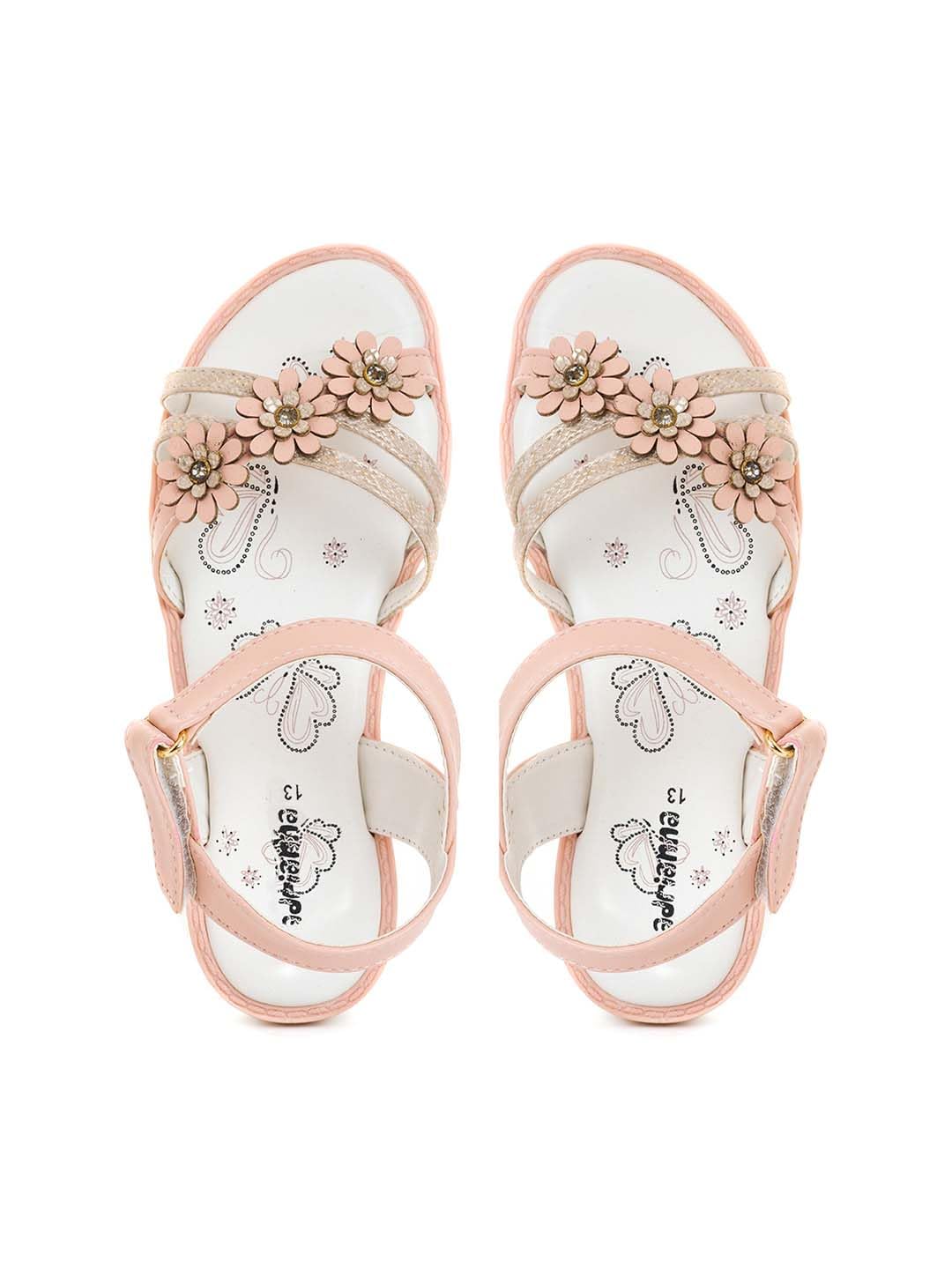 Khadims Adrianna Pink Flat Sandal for Girls - 4.5-12 yrs (2752975) (B0D6GH12XF) Amazon Price History, Amazon Price Tracker