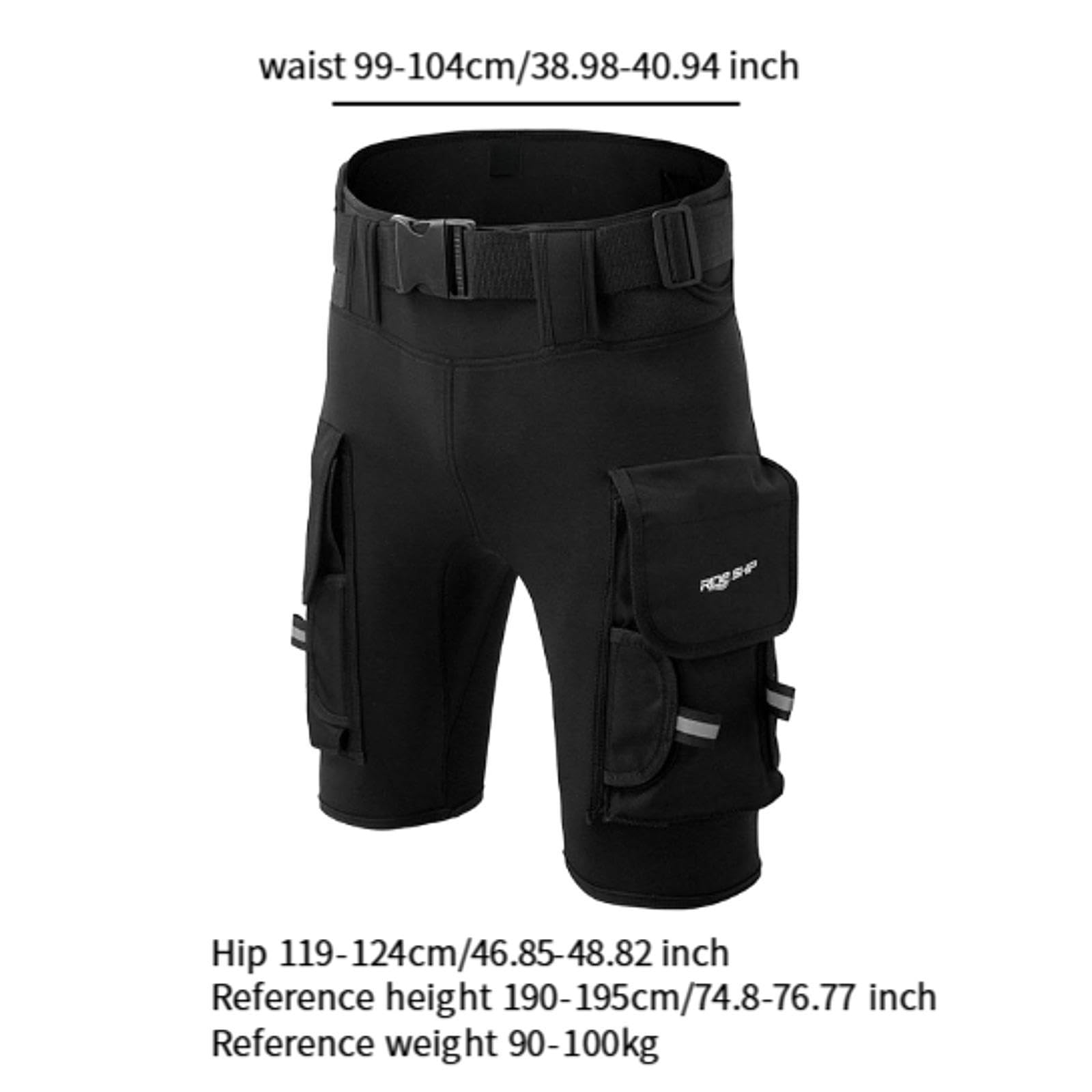 Perfeclan Tauchershorts Neoprenanzug-Shorts Verstellbarer Gürtel Neoprenanzüge Hosen Männer Tauchhosen zum Tauchen Schnorcheln Männer Kanufahren Schwimmen