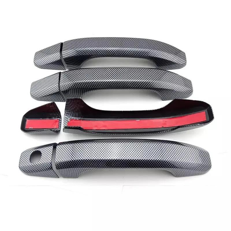 Set Da 4 Copriglie Maniglie Esterno Per GMC Yukon 2015-2023 – Protezione Maniglia Auto In ABS Carbon Look Nero, Senza Tastierino