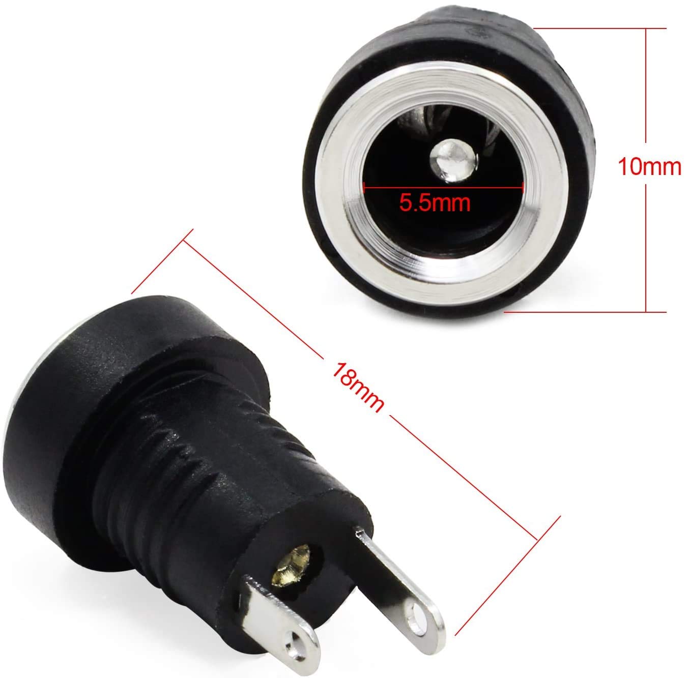 ZdyCGTime 20Pezzi 12V DC 5.5mm X 2.1mm Adattatore Di - Foto 9