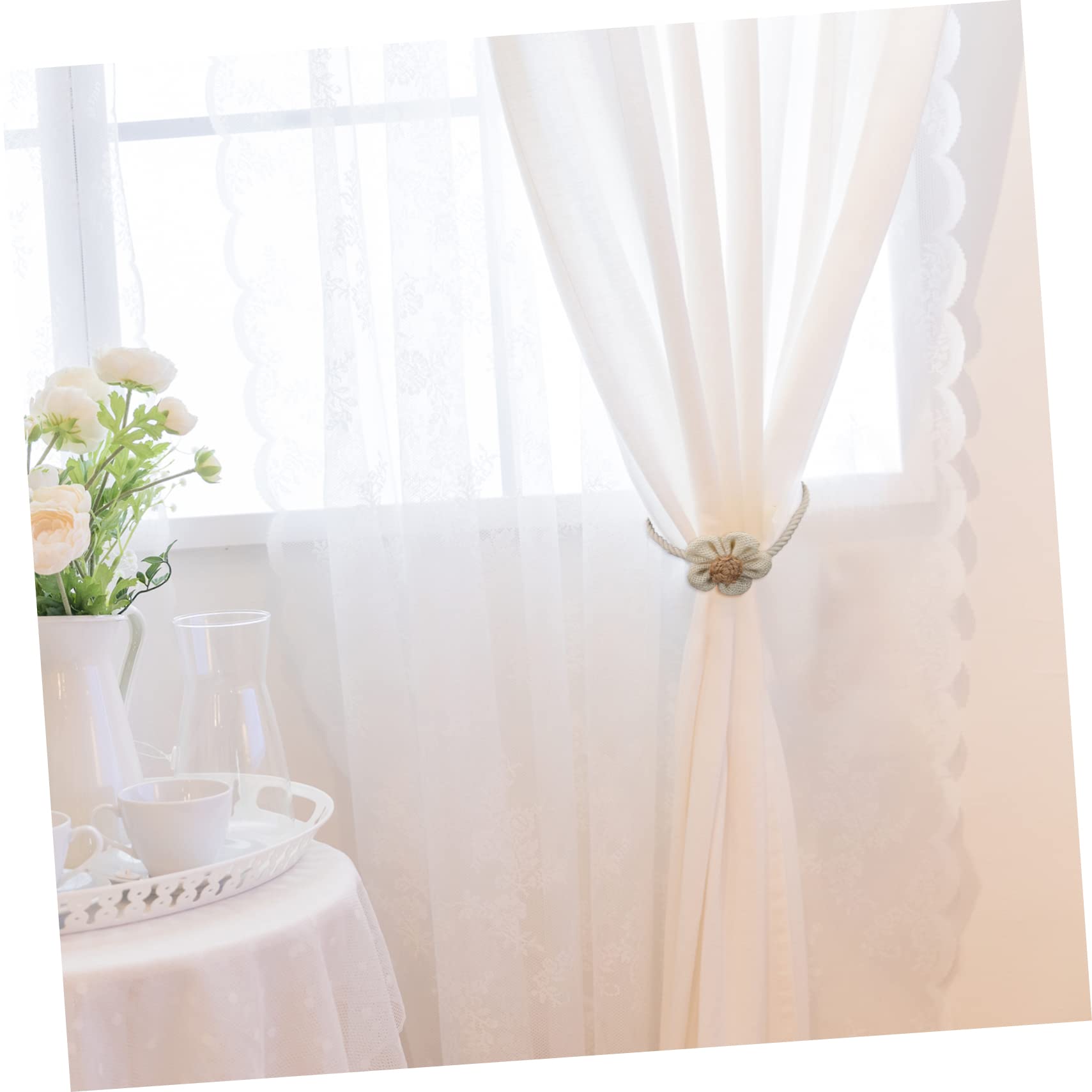Alipis 6stücke Magnetische Vorhanghalter Aus Baumwolle Dekorative Raffhalter Mit Geflochtenem Seil Für Moderne Vorhänge Geeignet Für Wohnzimmer Schlafzimmer Und Büro Elegantes Design