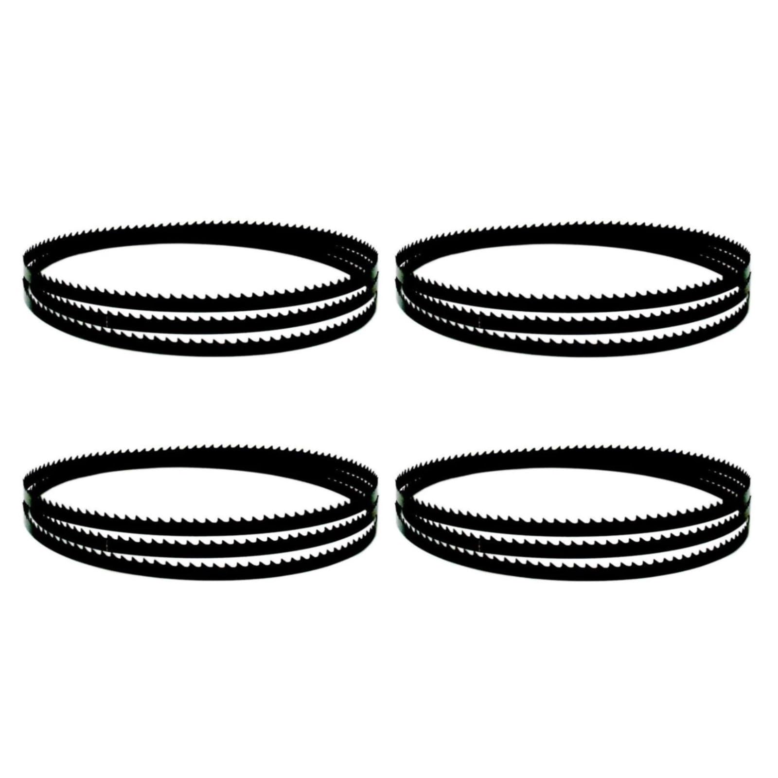 Band Saw Blades, 4 Pack 2215x6.35x0.35mm Bandsaw Blades TPI SK5 Band Saw for Cutting Wood, PVC, Thin Aluminium