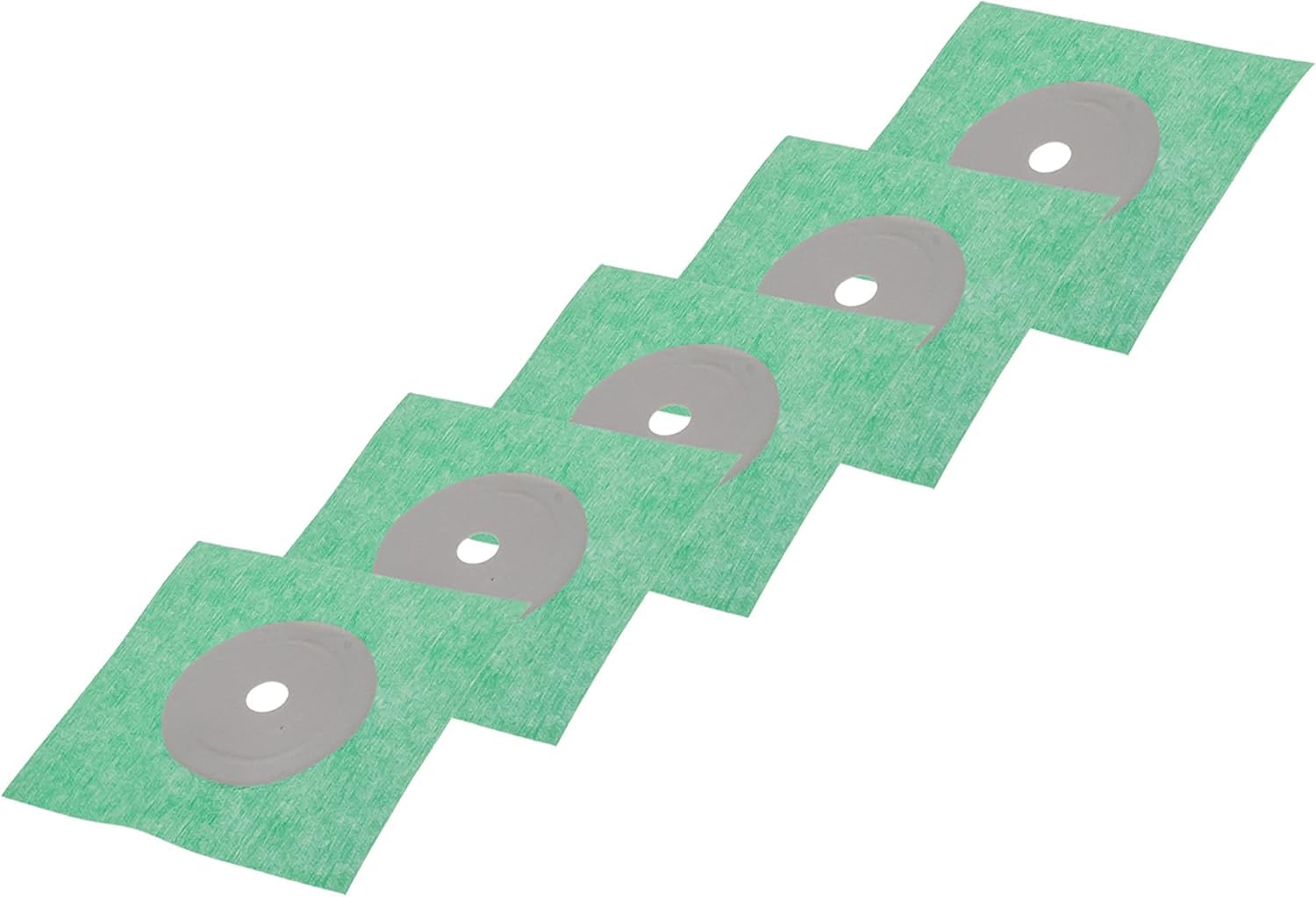 Confezione da 5 manicotti impermeabilizzanti "Hidrotape T" da 38 mm a 65 mm, guarnizione per tubi, avvolgimento tubi, materiale impermeabilizzante per doccia/bagno/tubi di scarico, base in tessuto