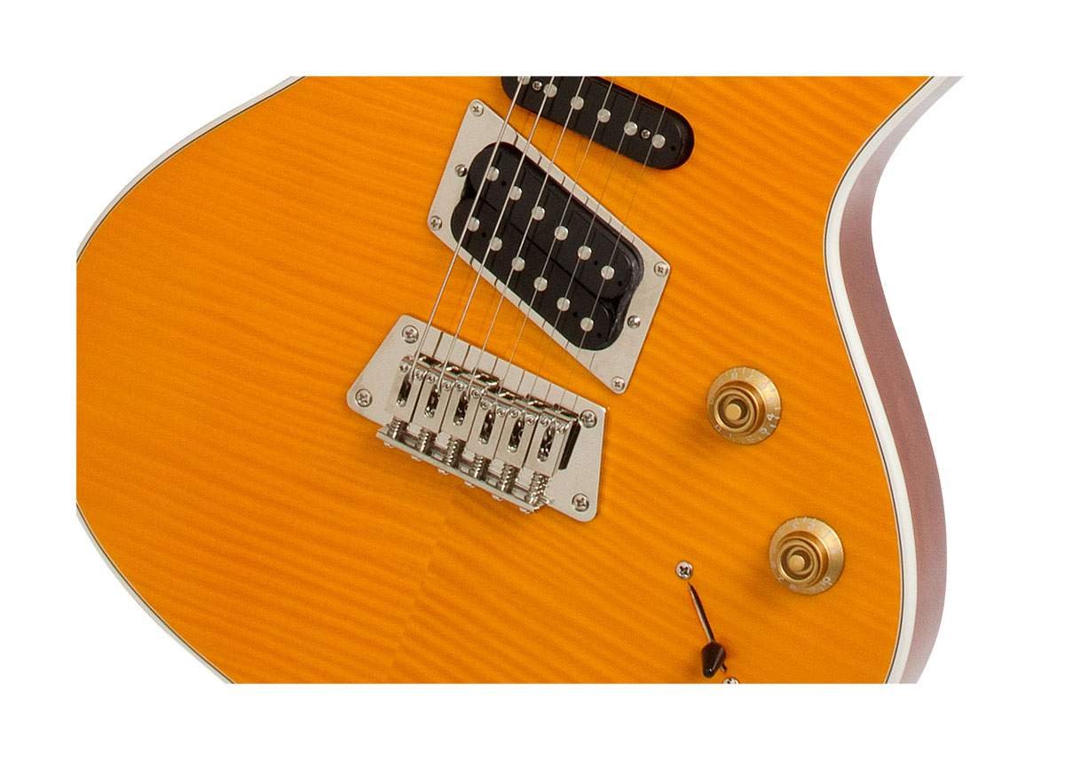Epiphone Nighthawk Custom Reissue guitarra eléctrica, ámbar (Trans