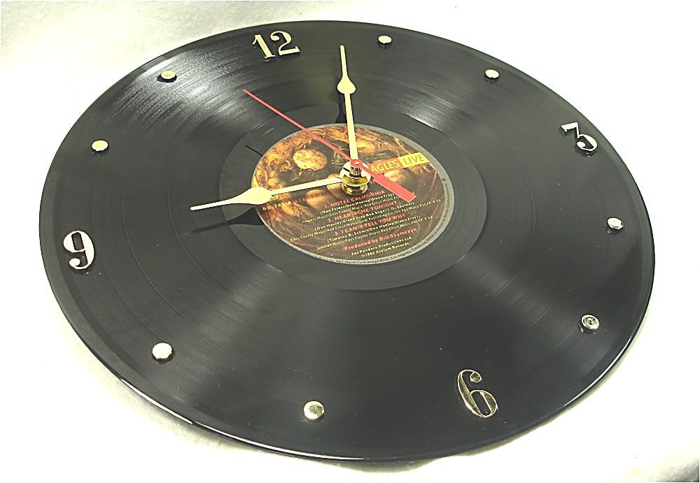 IT'S OUR EARTH Eagles Recycled Vinyl Record Clock – “Eagles : Live” (1980)