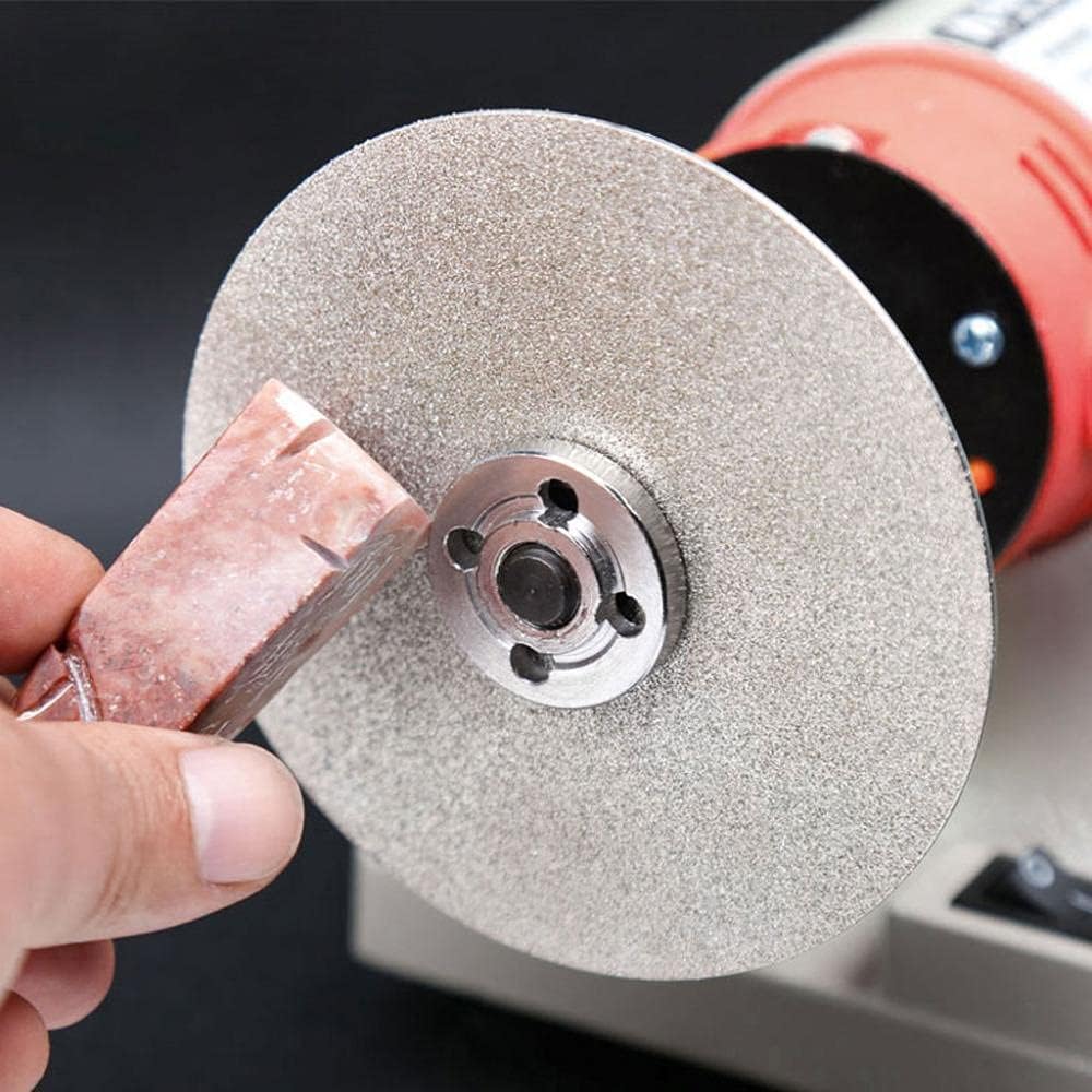 1Pcs 8-inch 46 Grit Diamond Coated Flat Lap Wheel Grinding Sanding Polishing Disc