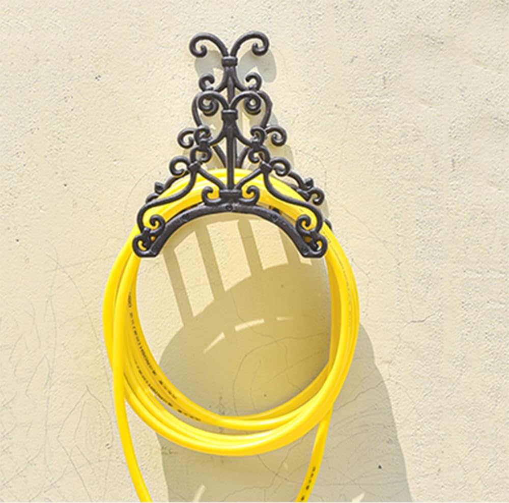 Gancio per Tubo da Giardino, Organizzatore di Cavi a Parete, Gancio per Tubo Flessibile Resistente, Avvolgitubo, Nostalgic Hose Holder