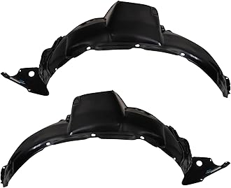 TRQ Inner Fender Liner Set Compatible with 2006-2007 Toyota Highlander TO1250115 TO1251115