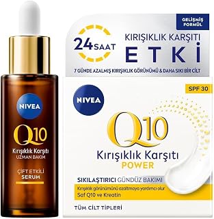 NIVEA Luminous630 Leke Karşıtı Gündüz Yüz Kremi 40ml, Q10 Kırışıklık Karşıtı Çift Etkili Cilt Serumu 30ml