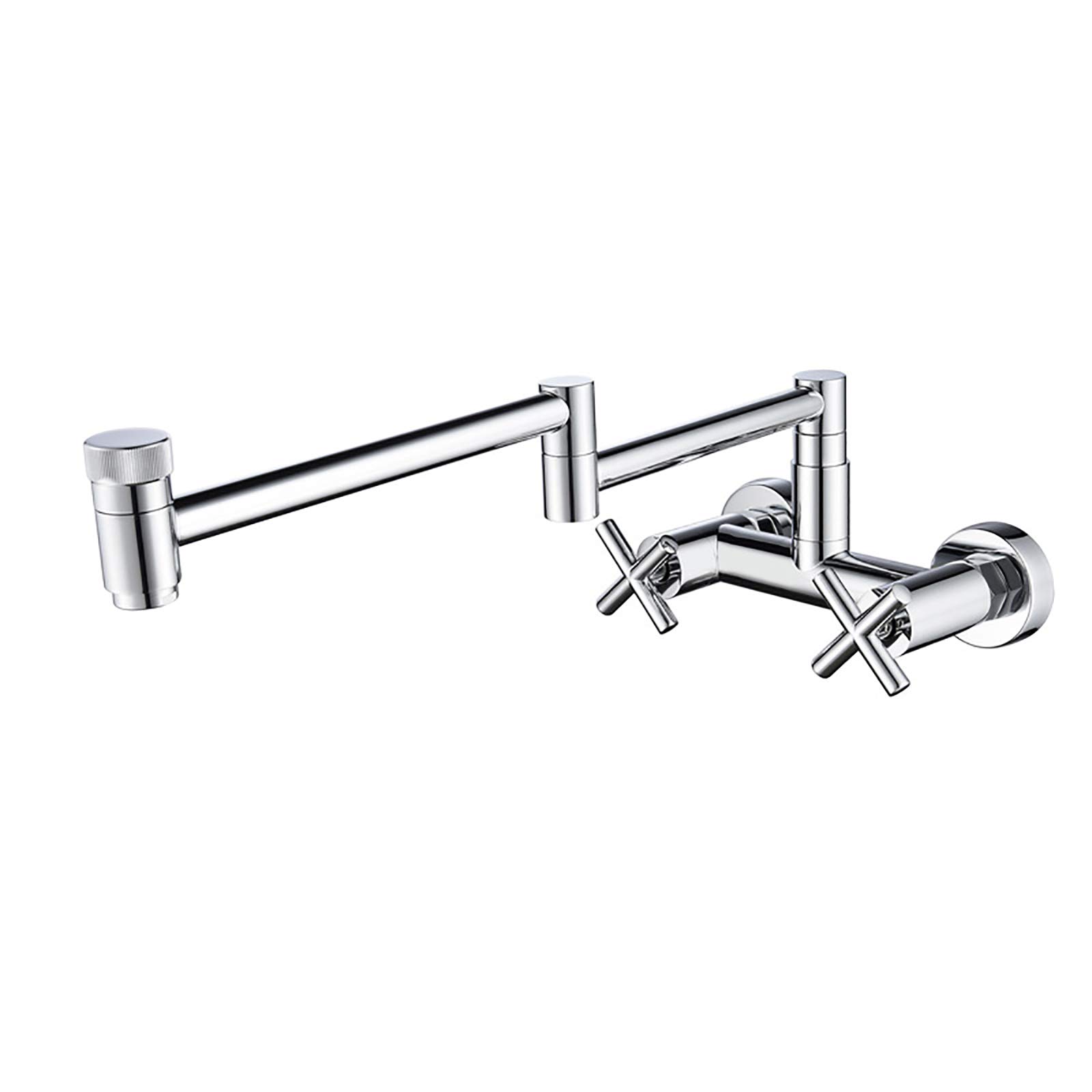 Robinet de remplissage de casserole mural en laiton chromé pliable pour cuisine