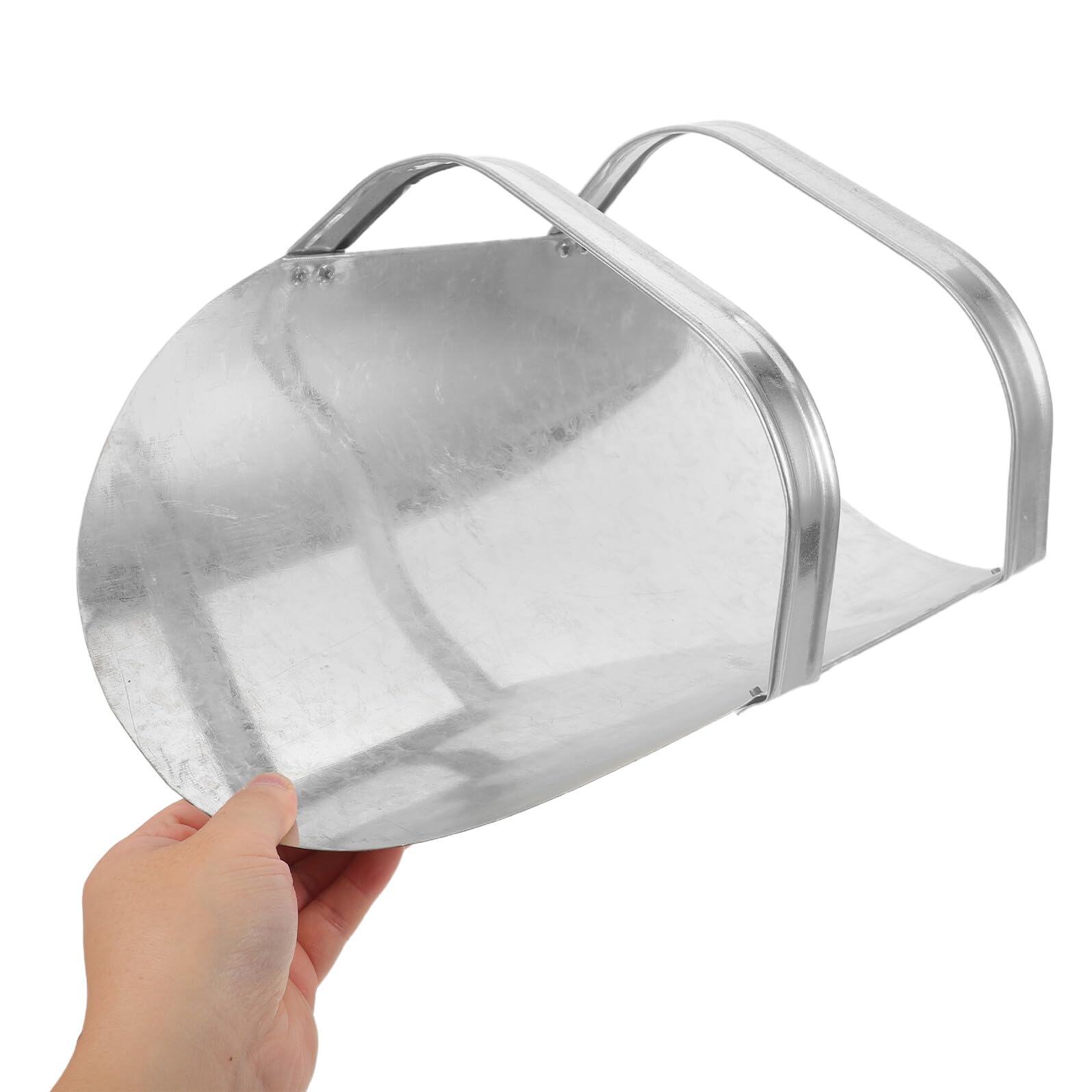 Robuste Futterschaufel aus Dickwandigem Metall mit Ergonomischem Griff Große Metallschaufel für Pferde Hühner Ziegen und Nutztiere Universelle Schaufel für Viehfütterung und
