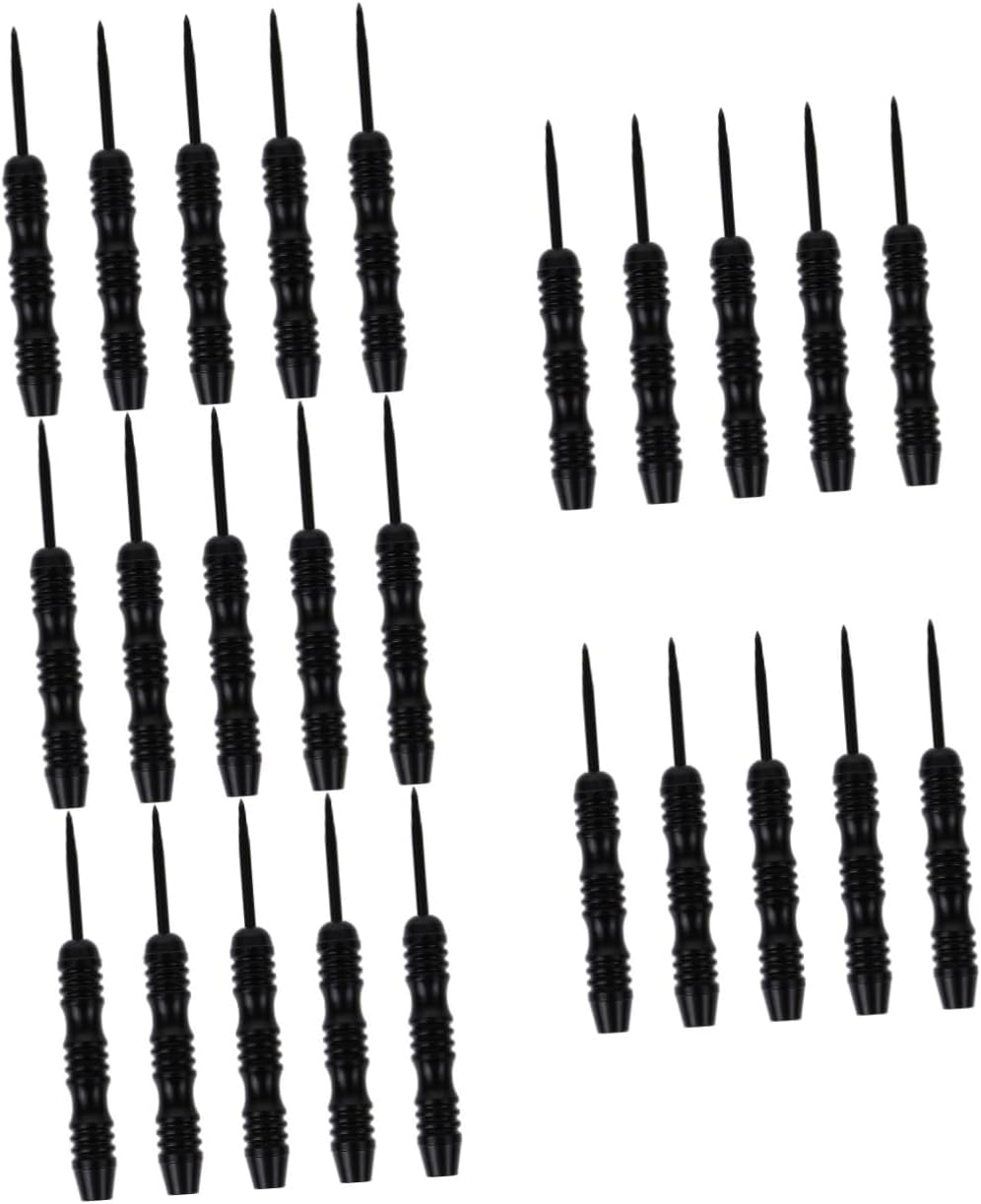 Toddmomy 25pcs Professional Metal Dart Tips Wear-Resistant Needles for Precision Throwing Compatible Dart Shafts for -Term Practice and Replacement