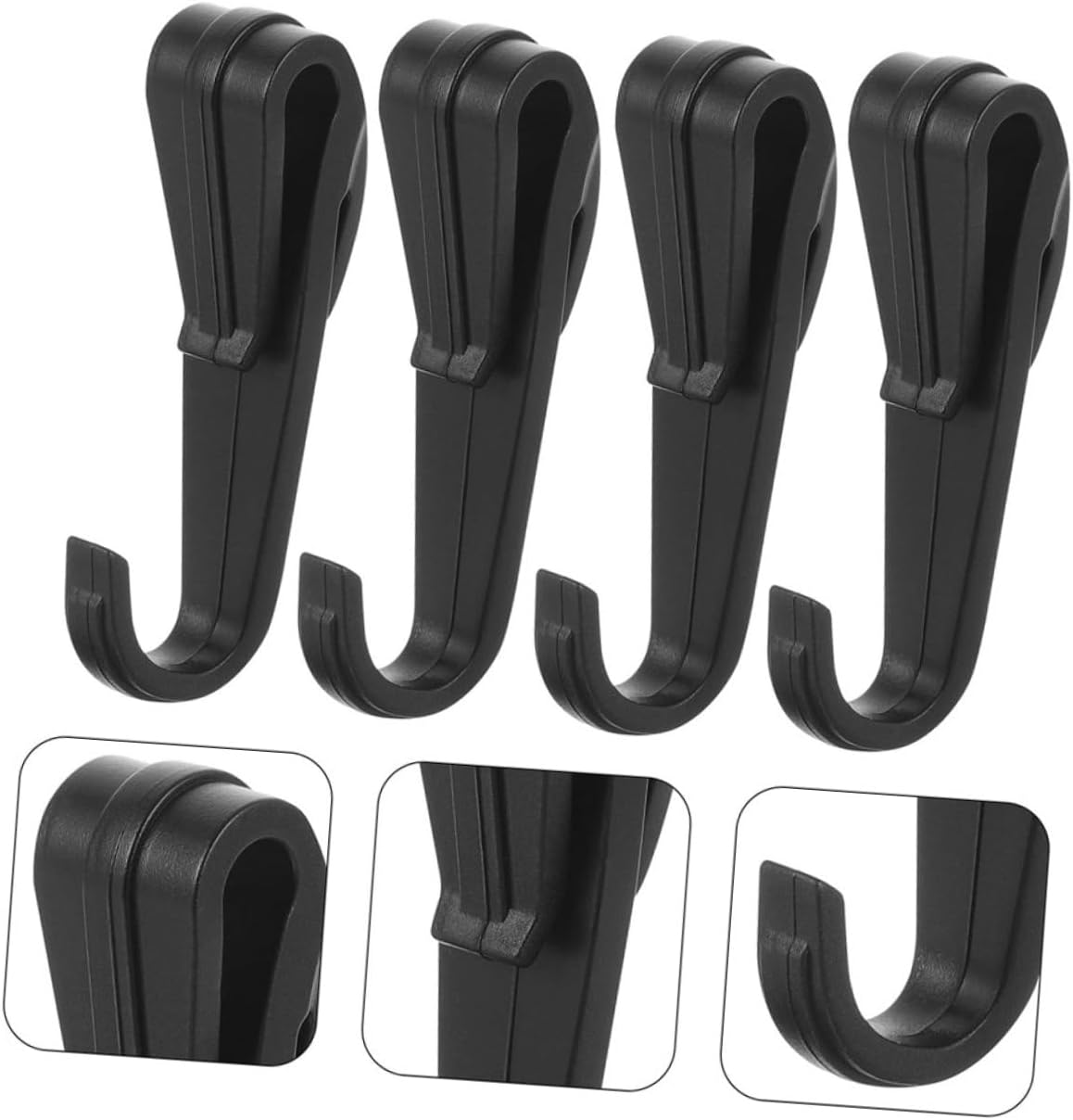 PartyKindom Headlamp Hooks for Hard Hat 20pcs Hard Hat Cap Light Clips Helmet Light Clamp Flashlight Hook