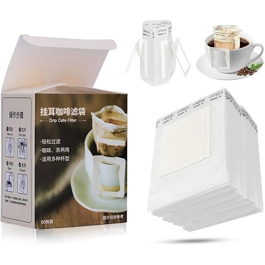 Brewalsa Hanging Paper Filter 50pcs Disposable Coffee Filter