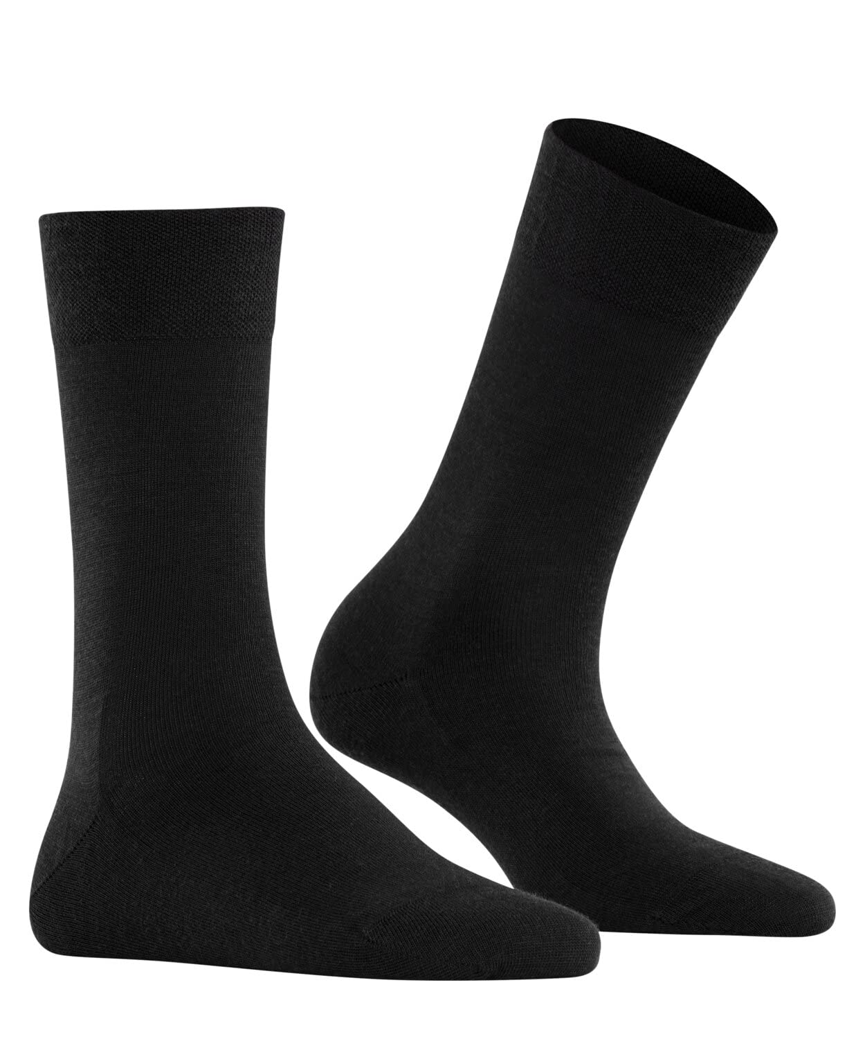 FALKE Kobiety Skarpety Sensitive Berlin W So wełna bawełna bezuciskowe 1 Para, Czarny Black 3000, 39-42