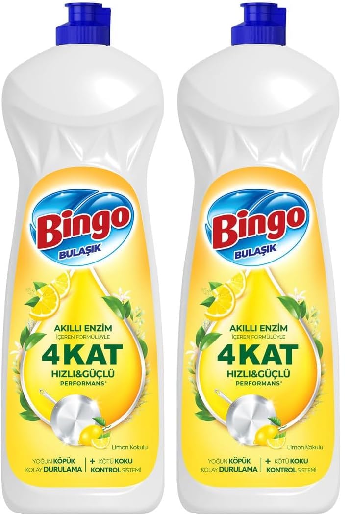 Bingo Elde Bulaşık Deterjanı Limon 650 ml (2 paketi)