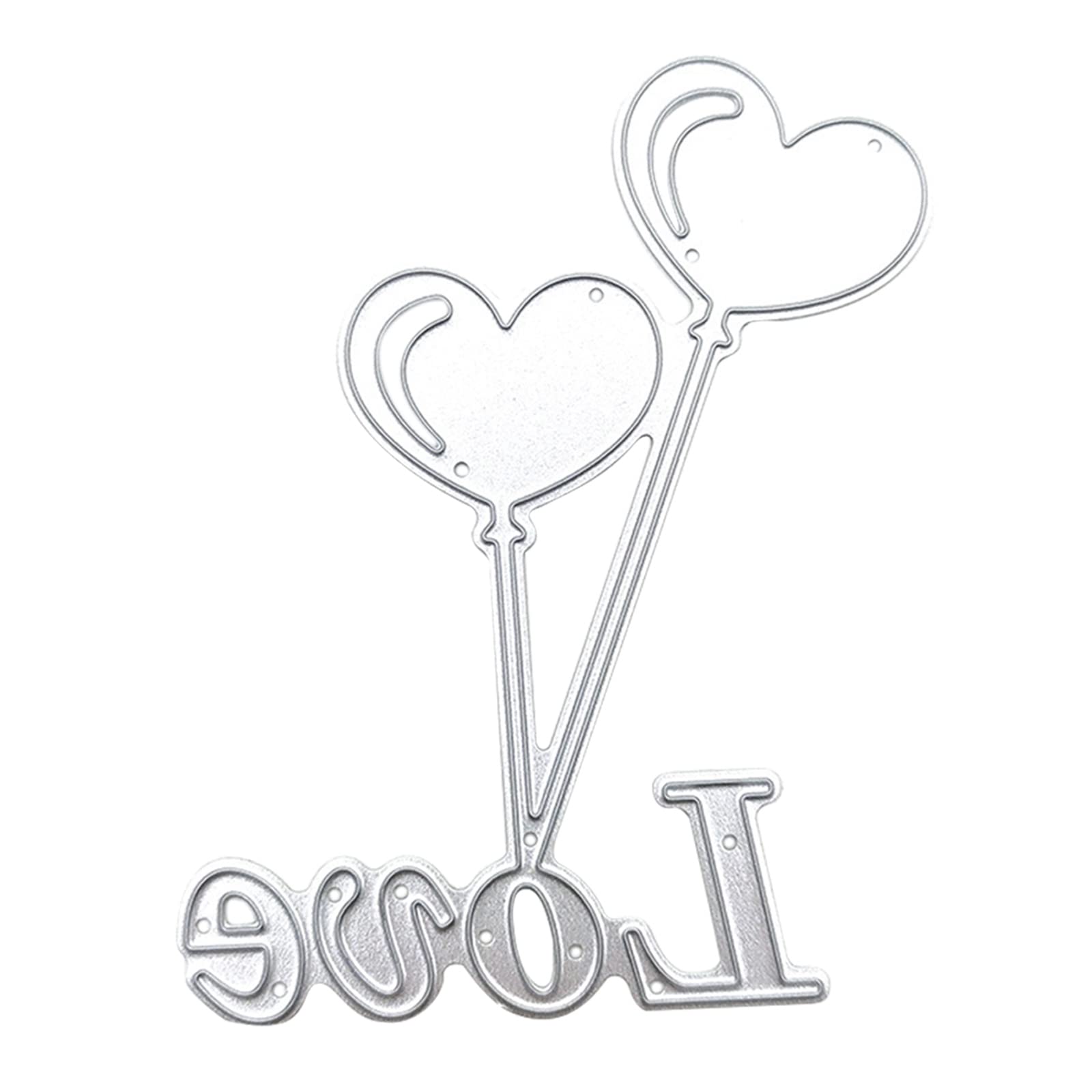 Bottone Love Balloon Metal Die Cuts Stencil Exquisite Scrapbooking Embossing Template Valentine Greeting Cards Making Supplies Valentine Die Cuts for Card Making
