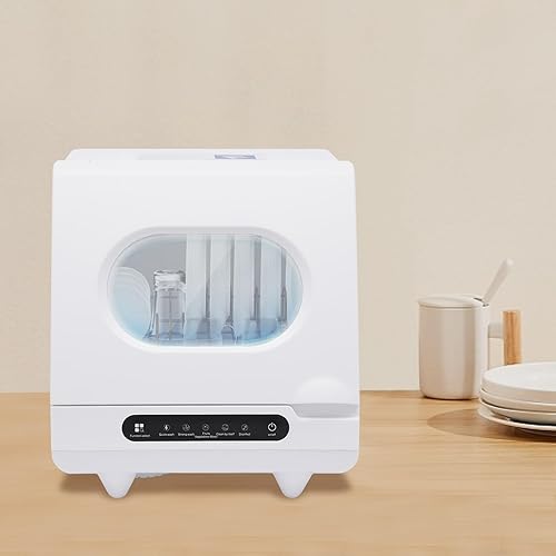 Comfee - Lavavajillas portátil de encimera de 110 V, espray automático de 360 grados, 1200 W, 5 programas de lavado, secado refrigerado por aire,