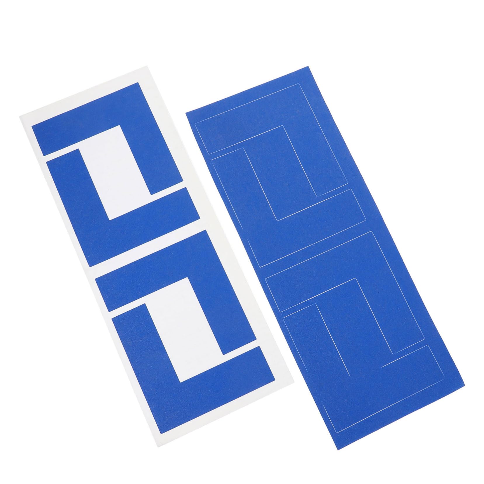 KICHOUSE L Shape Floor Marking Tapes 8pk Rug Corner Grippers Anti-slip Stair Strips Workplace Safety