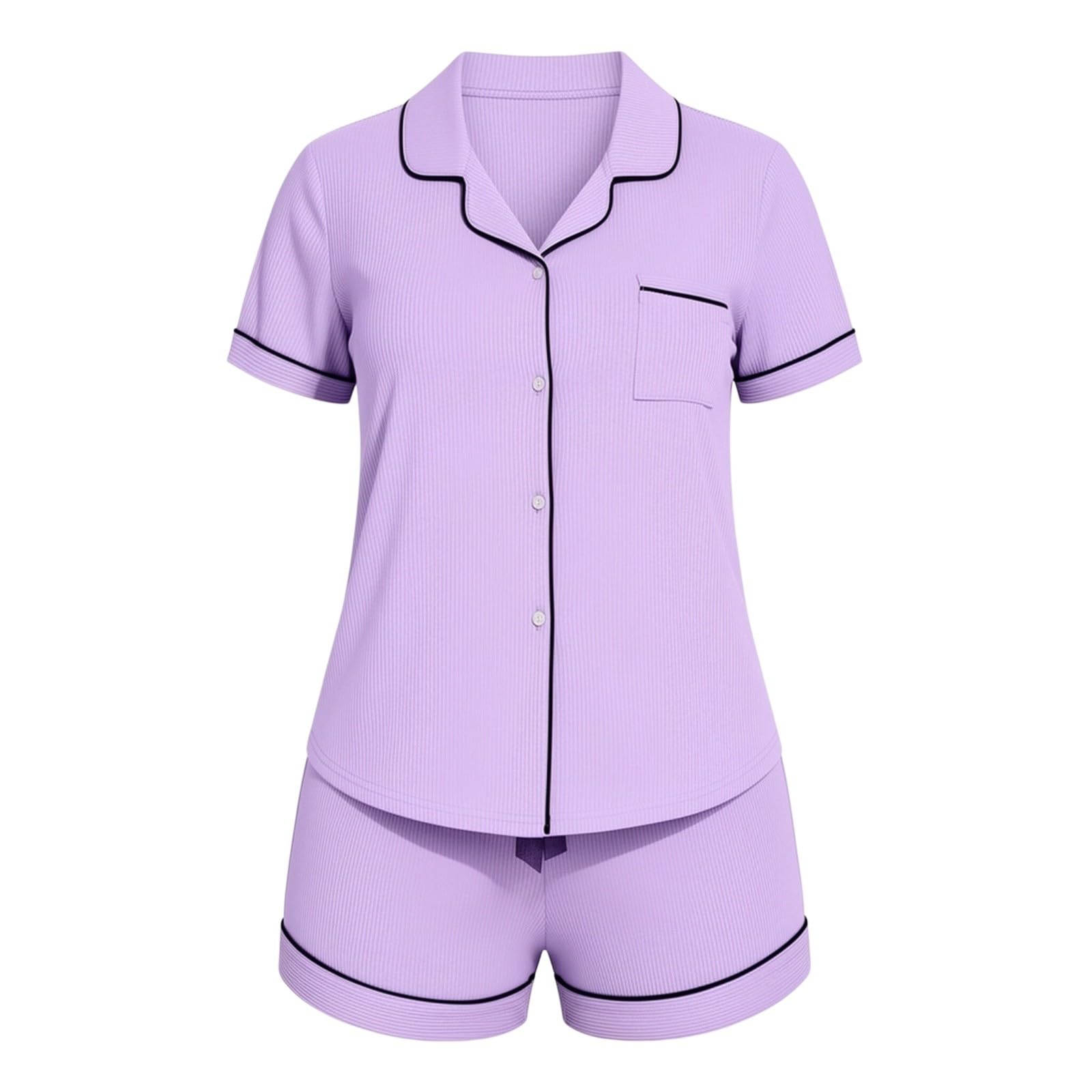 Pyjama Été Femme Chat,Ensemble Lingerie Femme 2 Pieces Sexy XL Débardeur