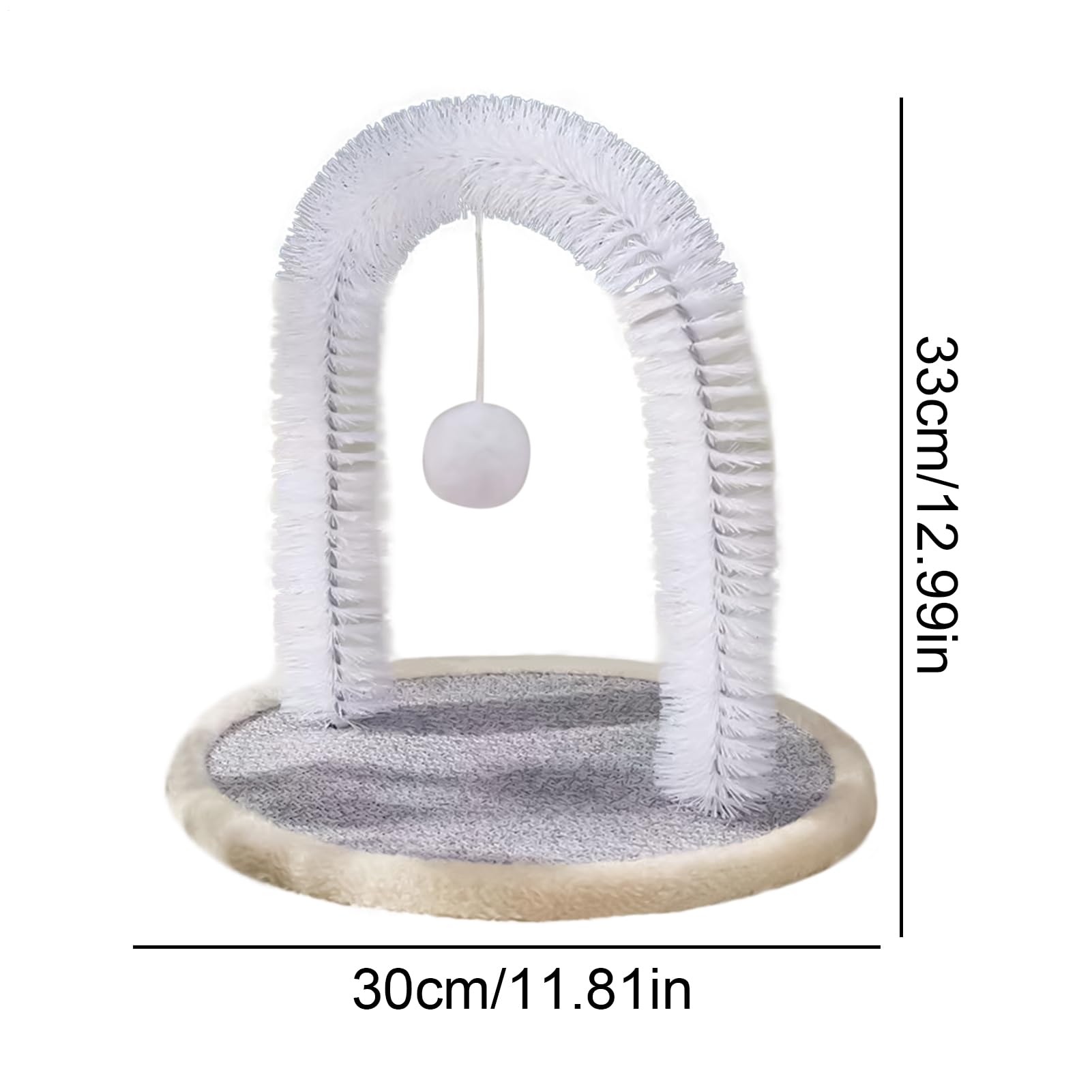 Brosse de grattage pour chat Moyen-Grand Anti-Usure | Arche auto-toiletteur pour chat Accessoire Jouet Intérieur Interactif Anti-Morsure Pour Chaton