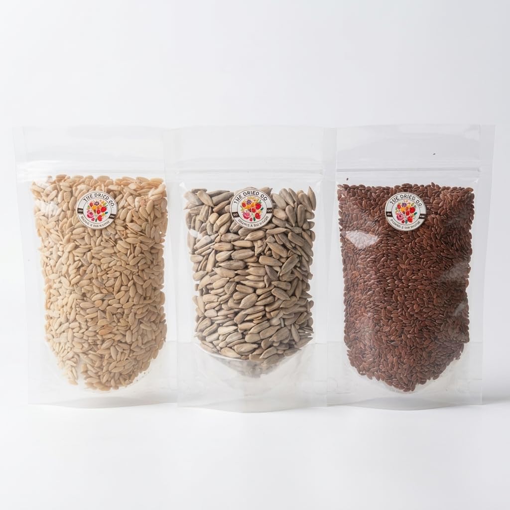The Dried Co. Flax + Watermelon Seeds - Raw 2-in-1 Seed Blend | Non-GMO Superfood Blend Rich in Heart-Healthy Lignans, Protein | Great for Smoothies, Baking & Snacking | Pack of 2x100g (100g Each) — Amazon image 9