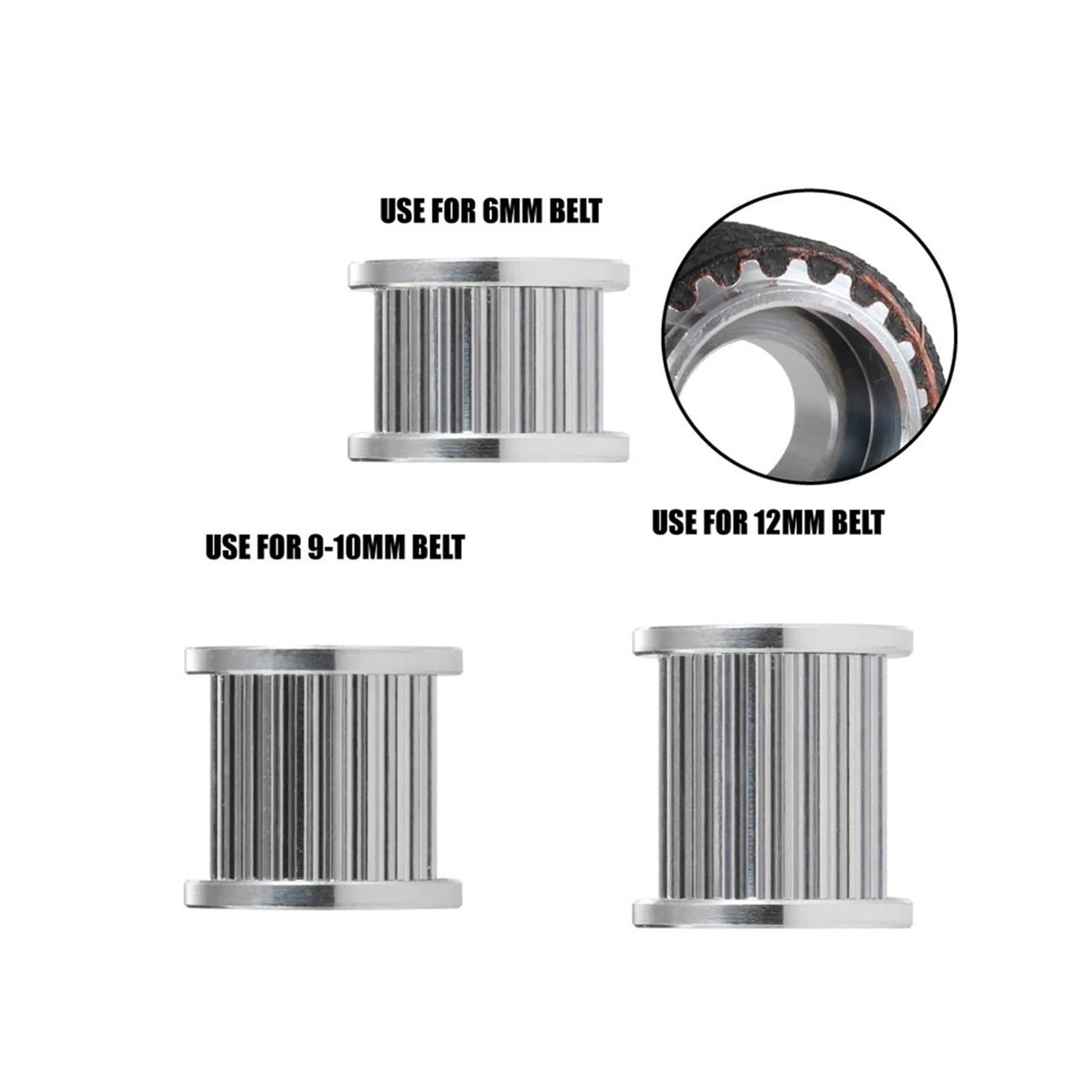 Polea Loca GT2, Compatible con Mellow, 20T Orificio de 5 mm