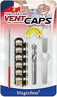 Magicfour 6-Pack Gas Can Vent Caps - Leak-Proof, Rustproof Vents for 3/5 Gallon Fuel Tanks, Faster Smoother Flow
