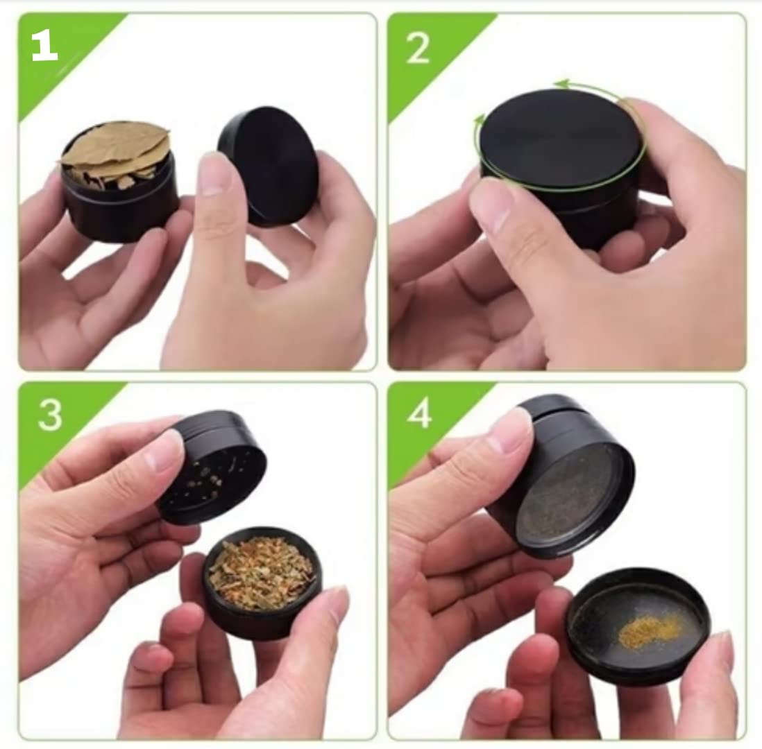 Metal Herb Crusher - Perfect Grind -2