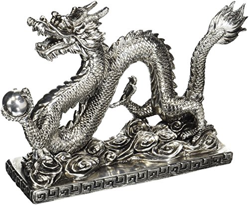 Oriental Furniture 12" Chinese Dragon Statue #TOP5