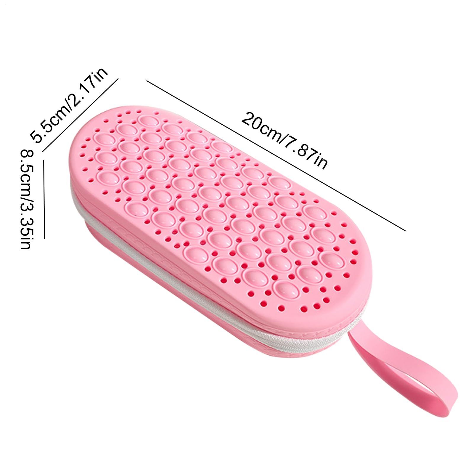 Estuche para gafas de natación, organizador de gafas de buceo, con gran espacio de almacenamiento, estuche de silicona para gafas de natación, almacenamiento portátil para adultos y