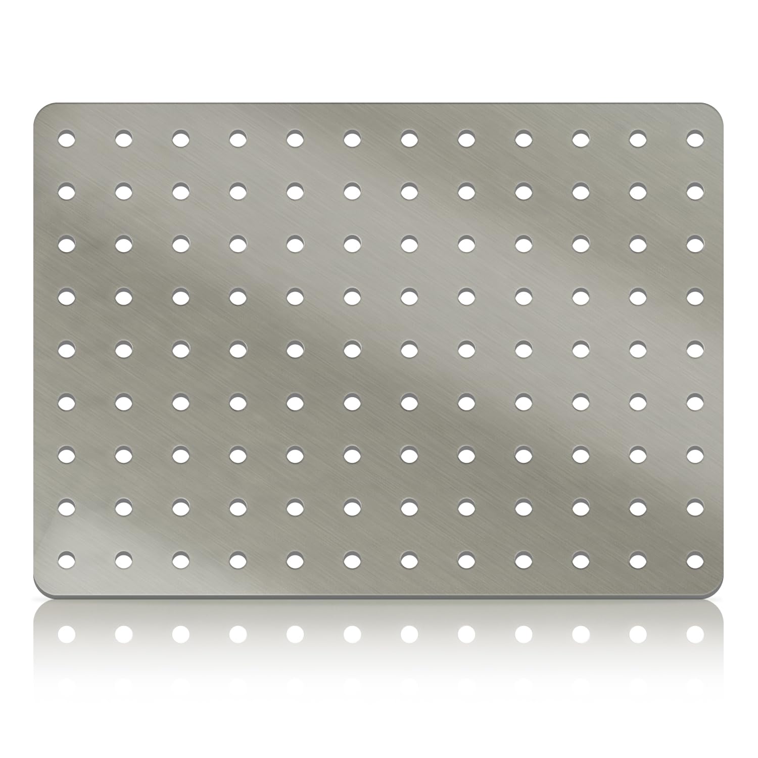 Simply Hardware Rectangle Drain Cover/Guard/Swirl Cover 11" x 8" (280mm x 200mm) - 108 Holes - Stainless Steel - Keep Drains Clear from Leaves & Debris