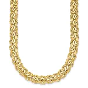 Amazon.com: Auriga Fine Jewelry 18K Yellow Gold Polished 9.5