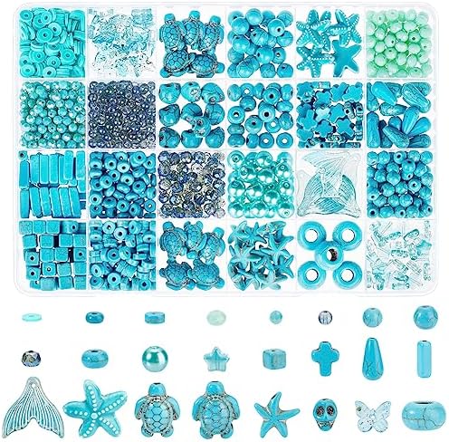 100 Pezzi Connettori Pietre Preziose PandaHall - 5 Stili, Per Collane, Bracciali, Fai Da Te - Foto 4