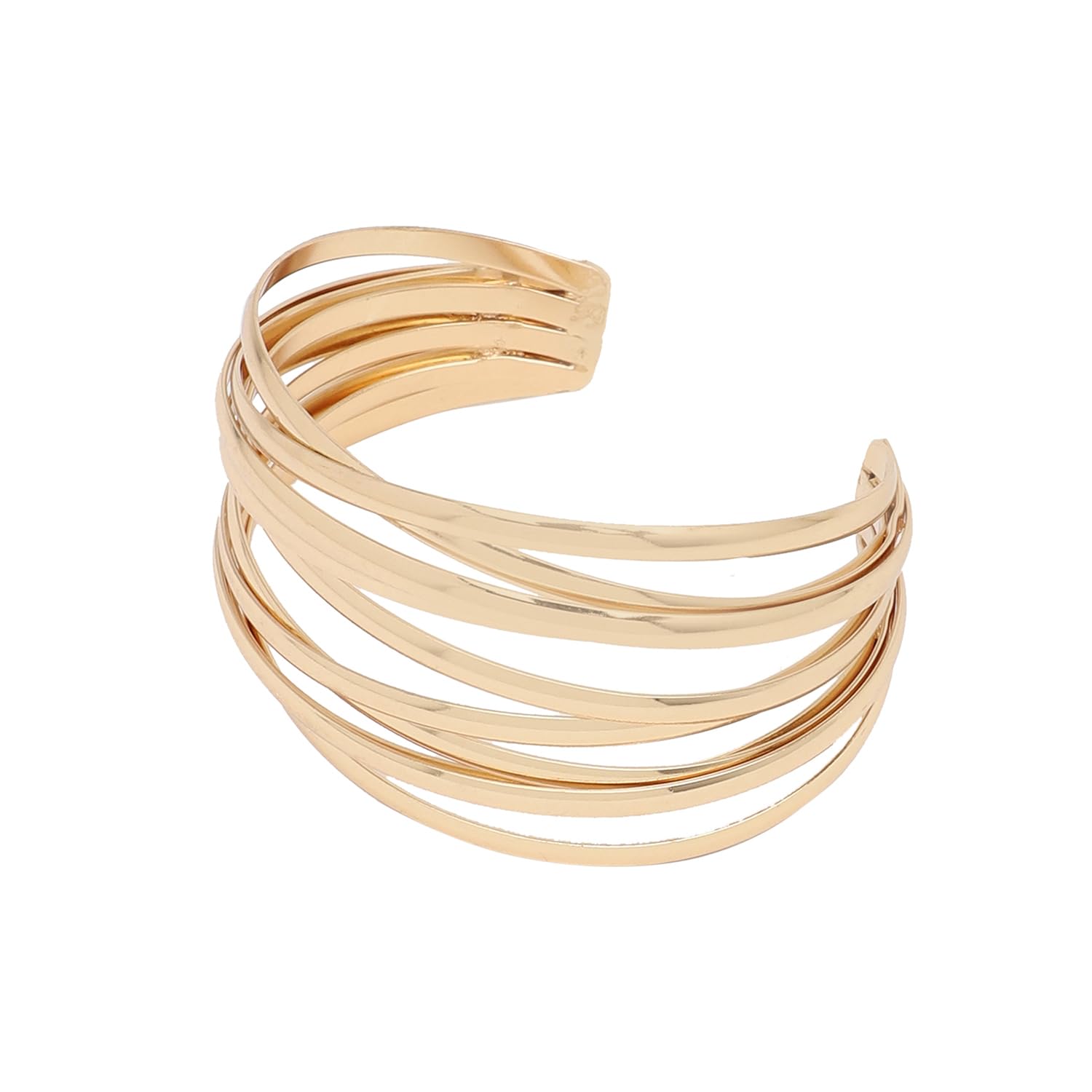 SOHI Gold Plated Handcuff Bracelet for Women and Girls | Contemporary | hand accessories| adjustable bracelets | Handcuff, Kada, Bracelet |Indo-western jewellery for girls (7431) (B0C9HFH866) Amazon Price History, Amazon Price Tracker
