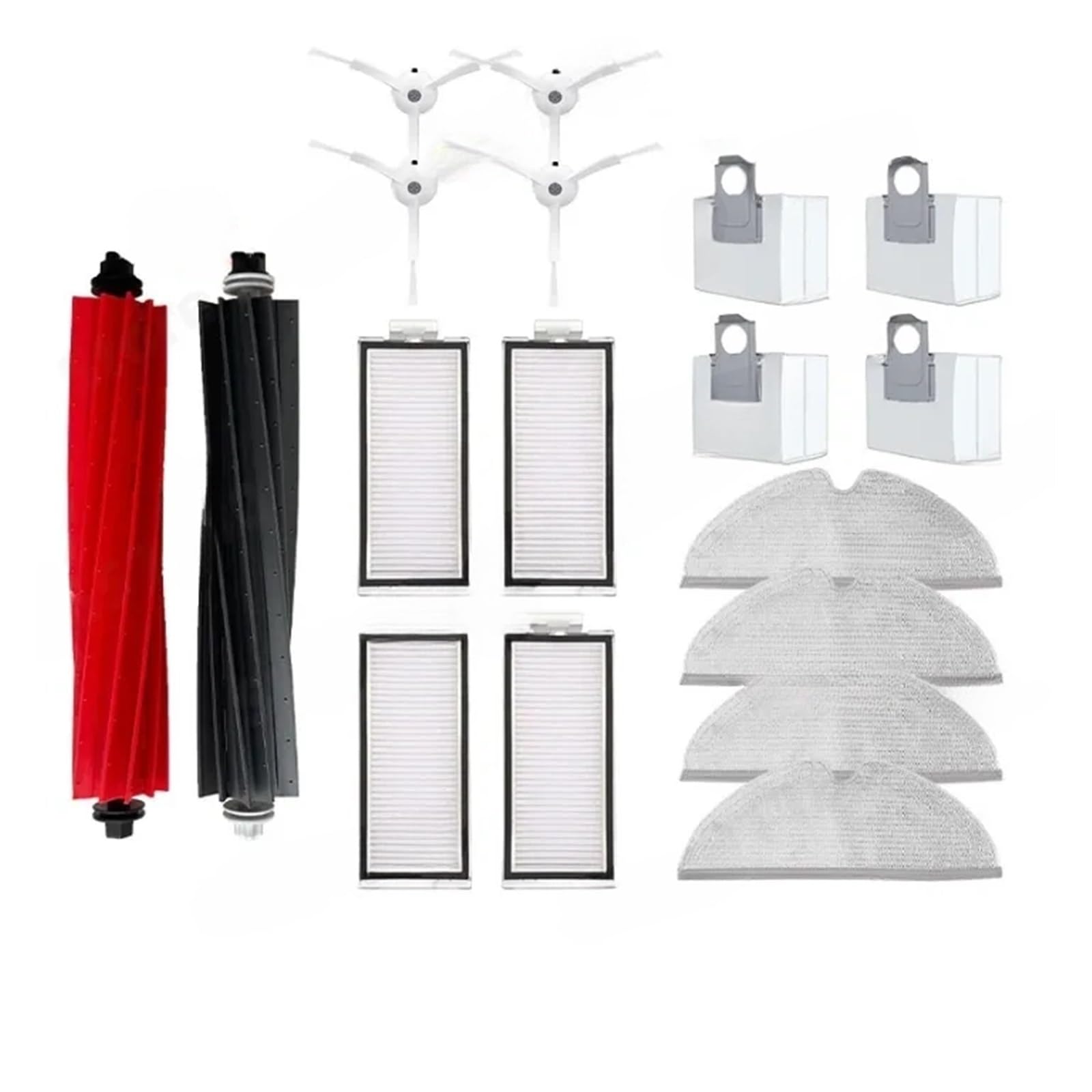 PORRSYDCD Main Side Brush Filter Mop Dust Bag Robot Vacuum Cleaner Accessories，Compatible With Roborock Q8 Max / Q8 Max Plus / Q5 Pro Plus Spare Parts(Set 6)