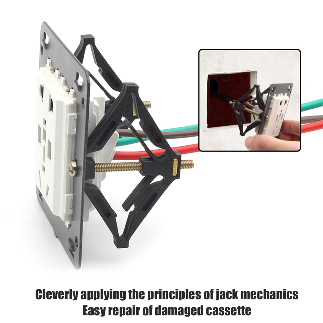 Lot De 10 Tiges De Support Pour Boîtier électrique - Pour Réparer Prises Et Interrupteurs - Hauteur Réglable 68-78 Mm - Installation Facile