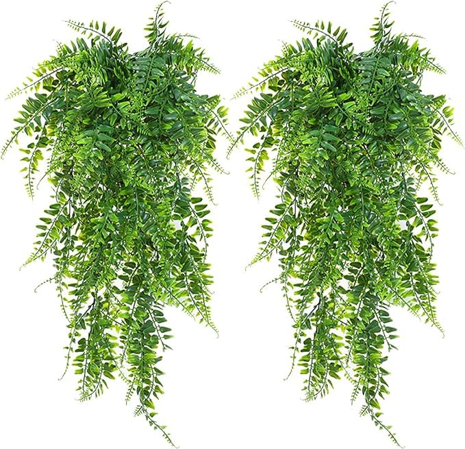 Best Artificial Hanging Plants for Your Home 30 2Pcs Artificial Hanging Plants Vine Ferns Plants, Fake Ivy Vines ...