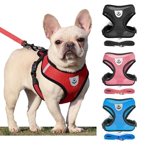 coleira cachorros peitoral cães e gatos vermelho G