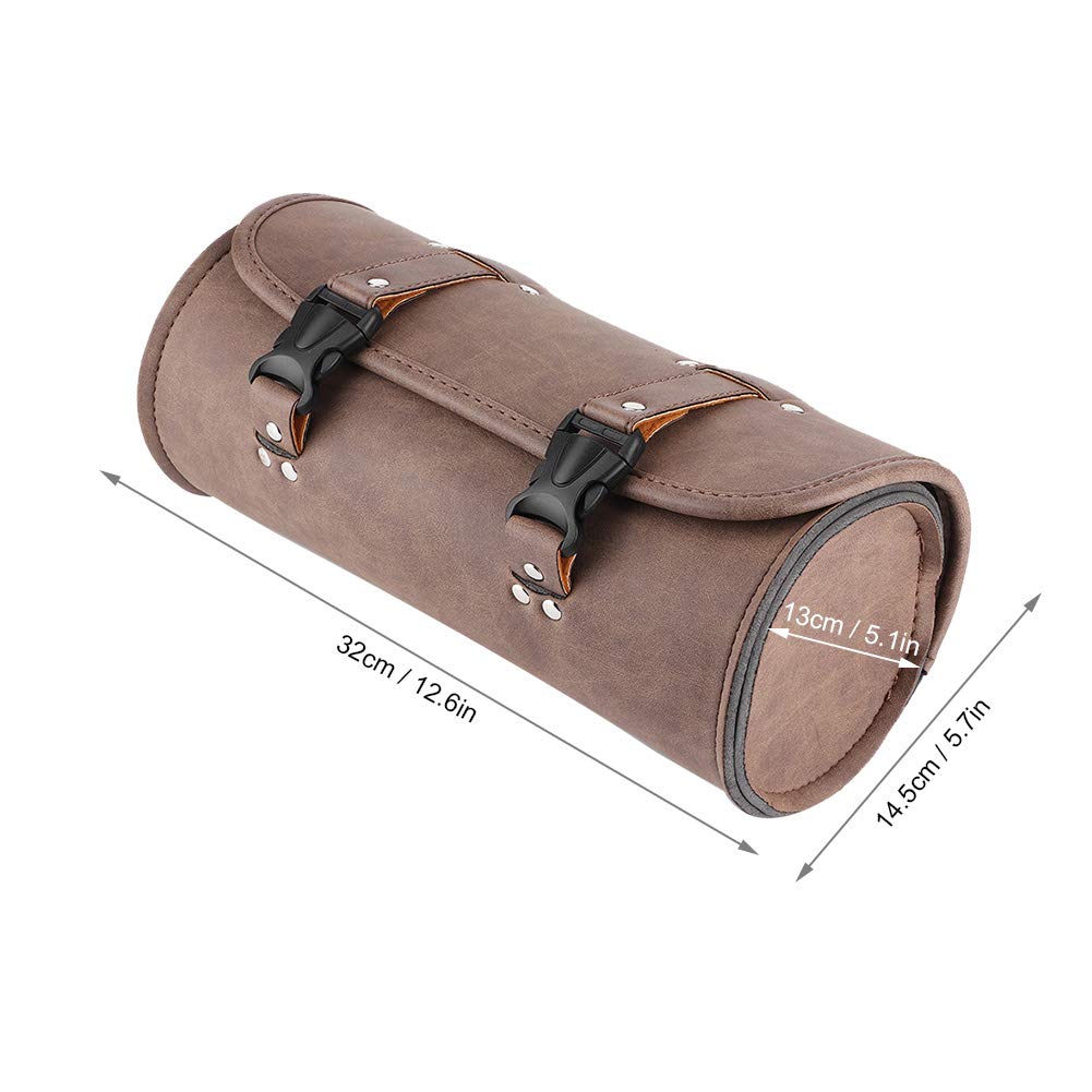 Sacs De Selle De Moto Universels En Cuir PU Noir, Sac à Outils, Sacoche Arrière étanche à