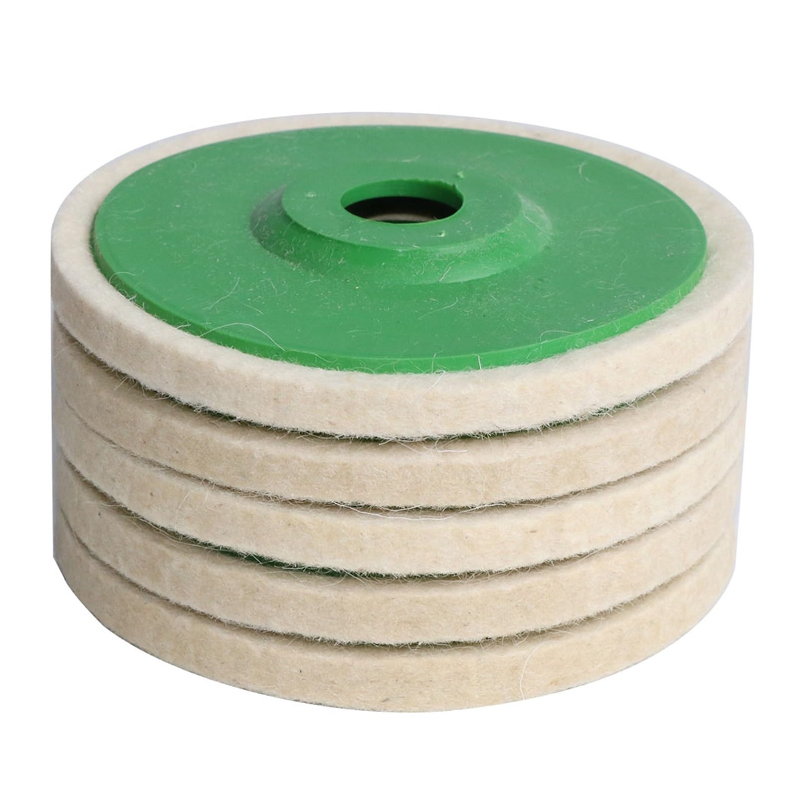 5 pollici 5PCS feltro di lana lucidatura ruota 125 * 22mm smerigliatrice angolare disco lamellare for metallo marmo vetro ceramica fangzi (Color : 10pcs)