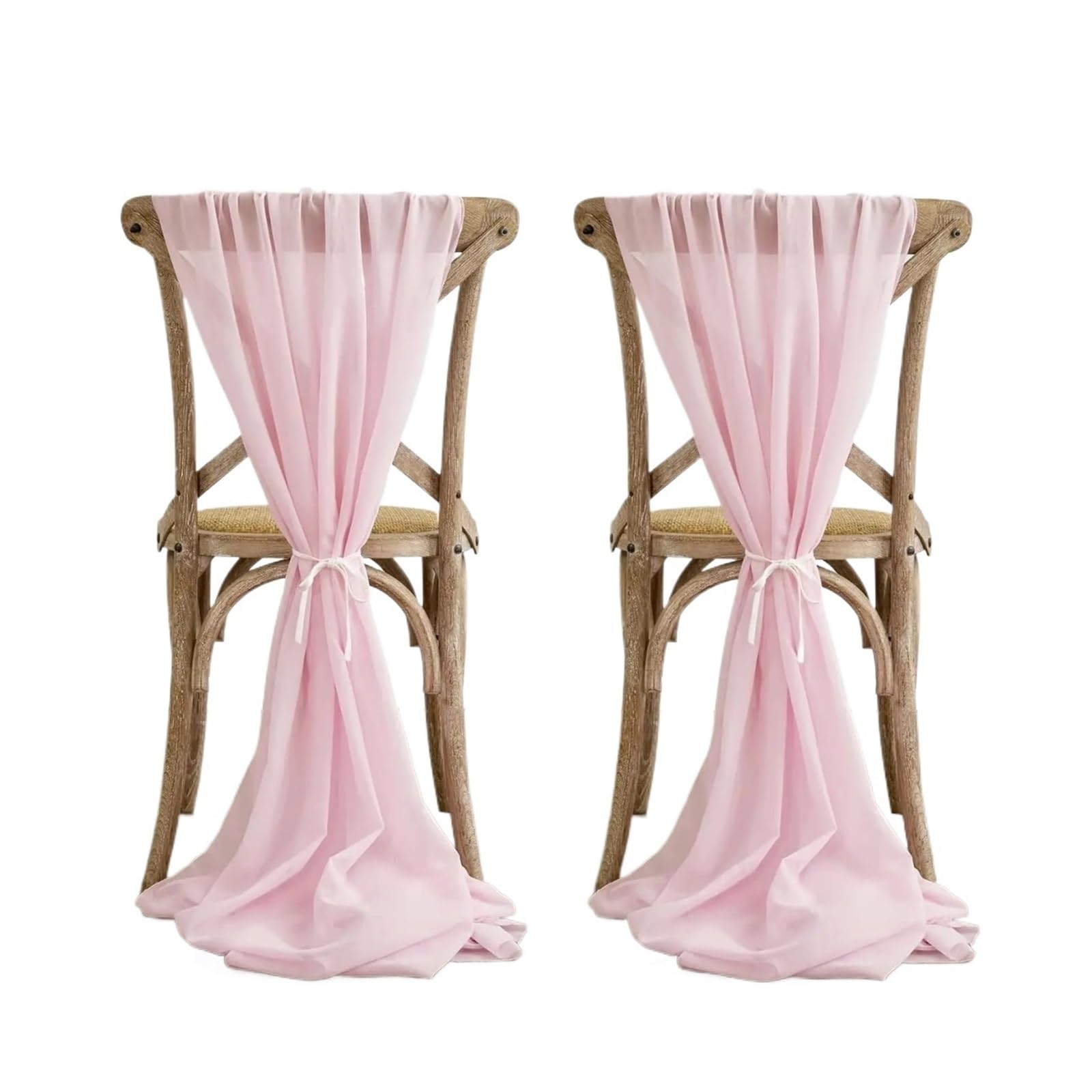Chiffon Table Runner Chiffon Table Runner, Gauze Wedding Arch Chair Sashes ,for Party Festival Birthday Decor(Light pink,30x270cm)