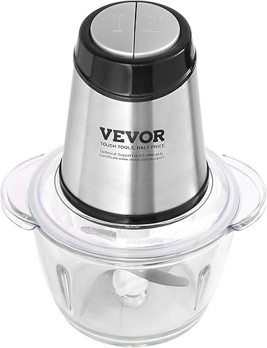 Miniatura 9 de VEVOR Procesador de alimentos, picadora eléctrica de carne, picadora eléctrica de alimentos, molinillo de alimentos de 2 velocidades para alimentos